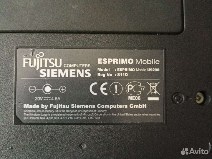 Ноутбук fujitsu siemens