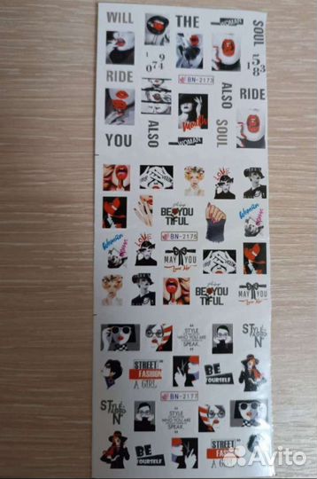 Наклейки для ногтей разные дизайн ногтей