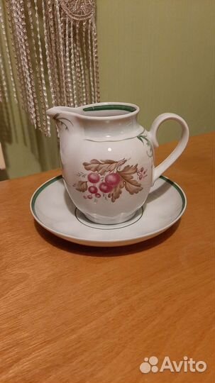 Молочник+блюдце Дулёво