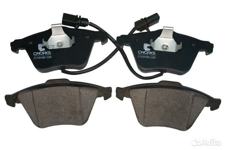 Cworks C11CR1062 Колодки тормозные передние (Low M