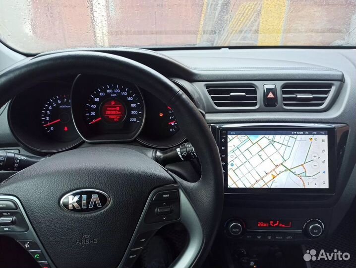 Магнитола для Kia Rio 3 андройд 10 вайфай с рамкой