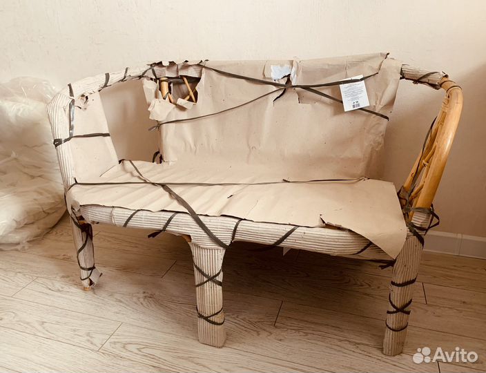 Новый диван / скамья ротанг 113х68х72 (аналог IKEA