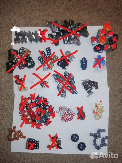 Bionicle запчасти сокеты броня technik