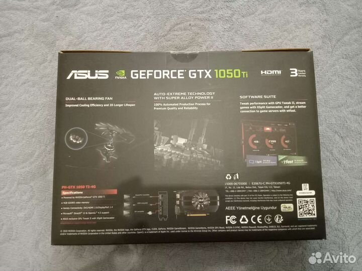 Видеокарта gtx 1050 ti 4gb