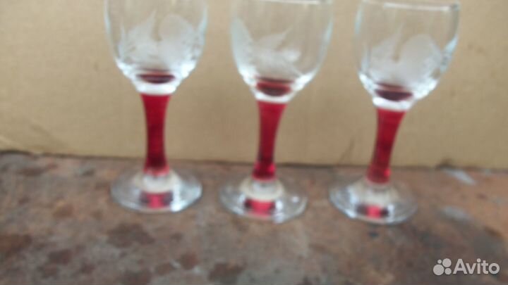 Рюмки вазы стекло СССР
