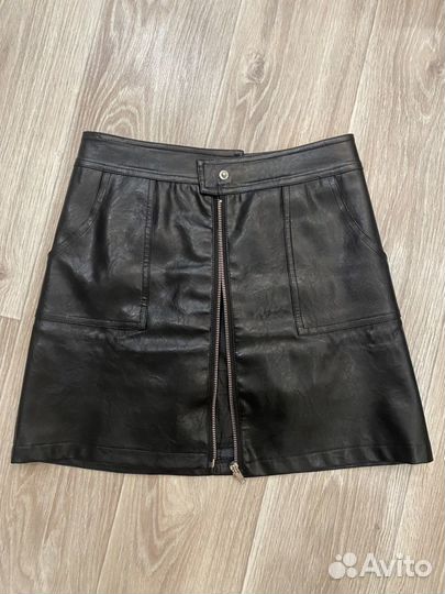 Кожаная юбка