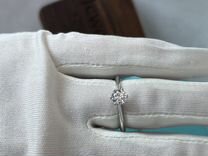 Кольцо с бриллиантом муассанитом TF