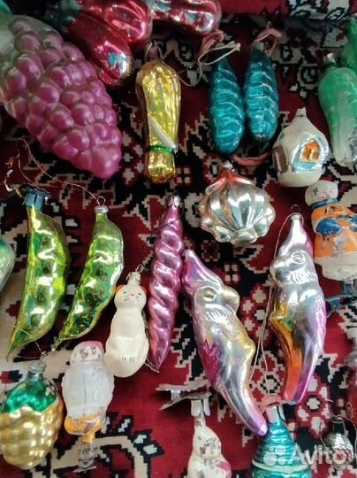 Елочные игрушки СССР редкие