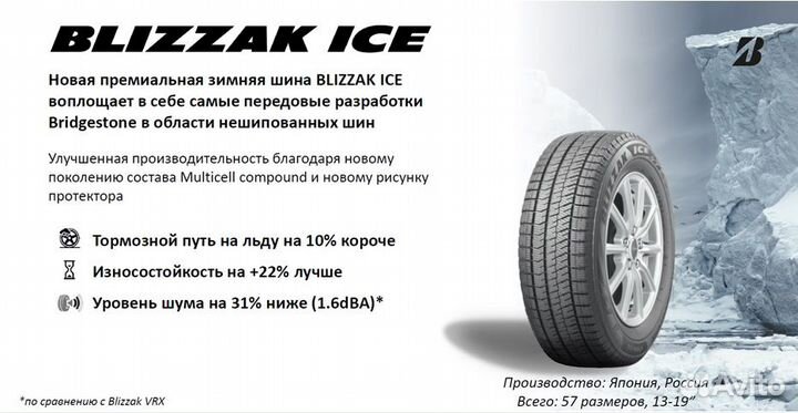 Bridgestone Blizzak Ice 195/50 R15 82S