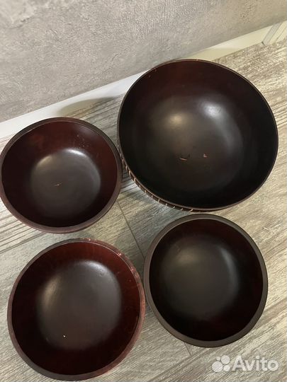 Тарелки деревянные 4шт