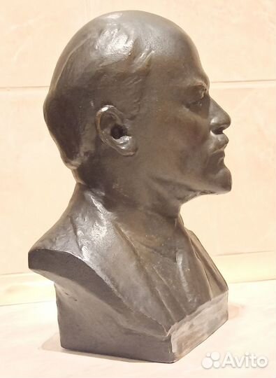 Статуэтка Литье Бюст Ленин Н.Баганов 1975 г