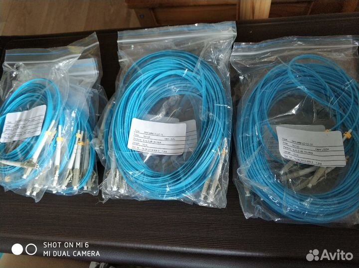 Патч-корд волоконно-оптический дупл LC-LC 50/125