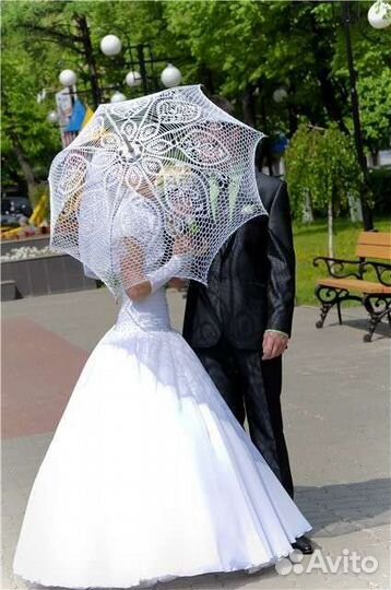 Свадебный зонт ручной работы-аналогов нет