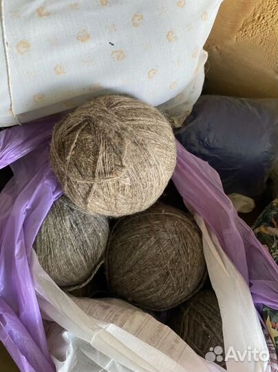 Козий пух, Пряжа