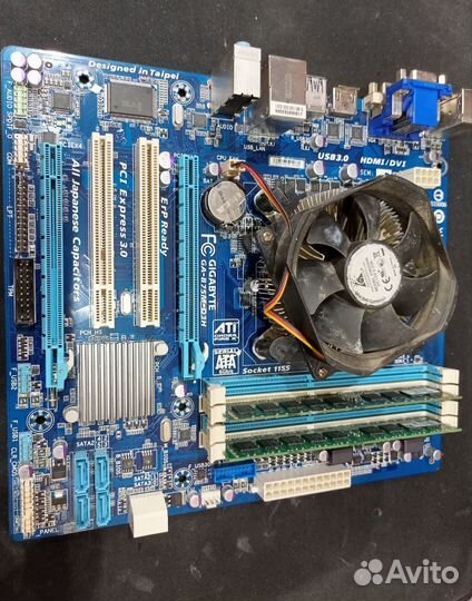 Материнская плата с процессором