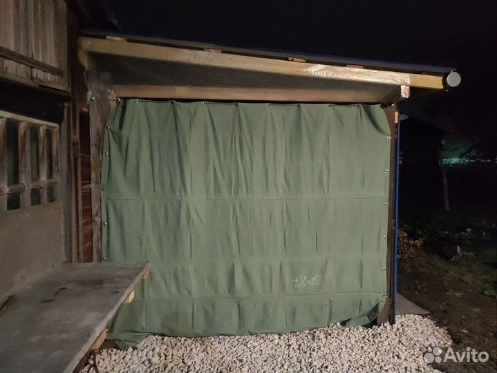 Брезентовая штора 2.2 х 1.6 400 оп с креплением