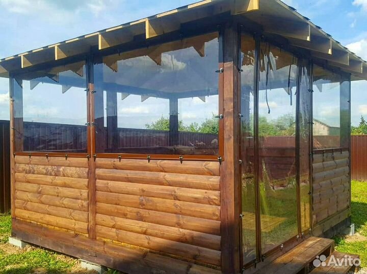 Мягкие окна пвх для беседок и террас