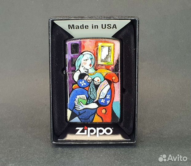 Зажигалка Zippo - Woman with a Book by Picasso