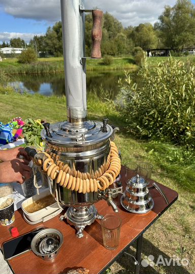 Самовар на дровах в аренду