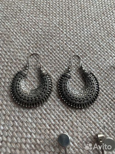 Серьги сережки серебро бижутерия украшения