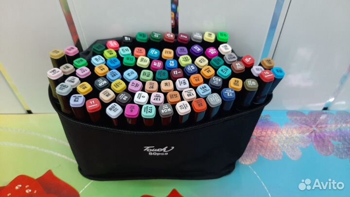 Маркеры для скетчинга 80 цветов