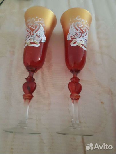 Свадебные бокалы новые