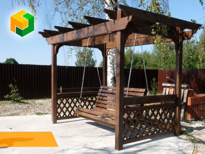 Качели, Перголы-качели