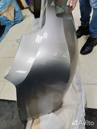 Бампер Гранта задний цвет Серый базальт 242