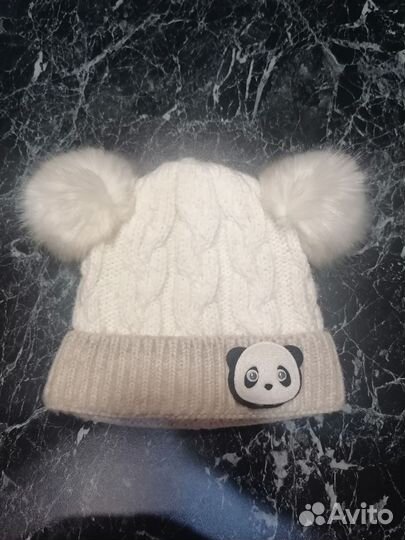 Шапочки теплые д/девочек 5-8 лет