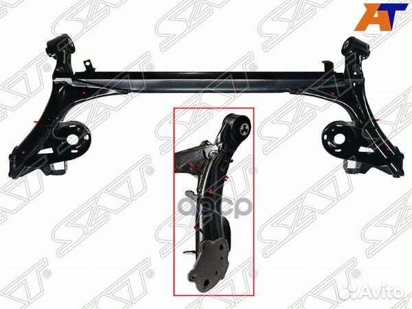 Балка задняя VW polo 12/skoda rapid 13- (под