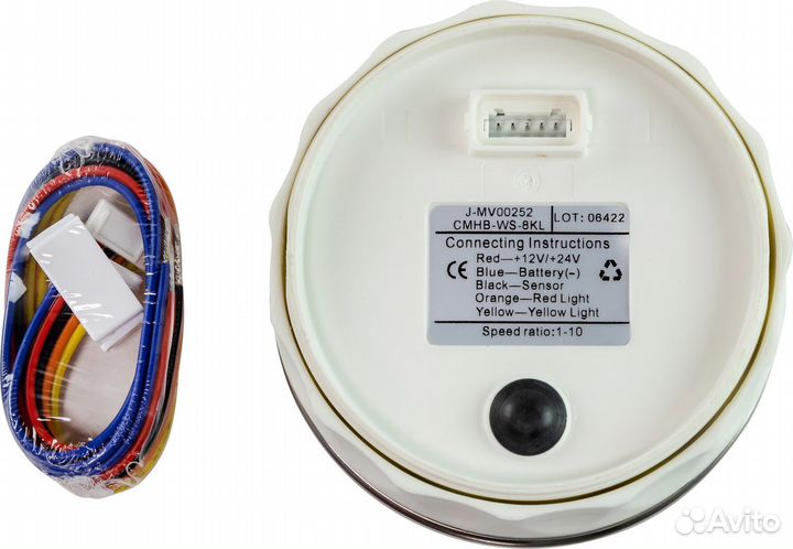 Тахометр 0-8000 об/мин со счетчиком моточасов