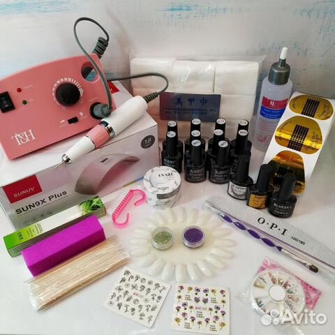 Набор для наращивания,гель лака,шеллака