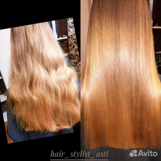 Полировка волос, локоны