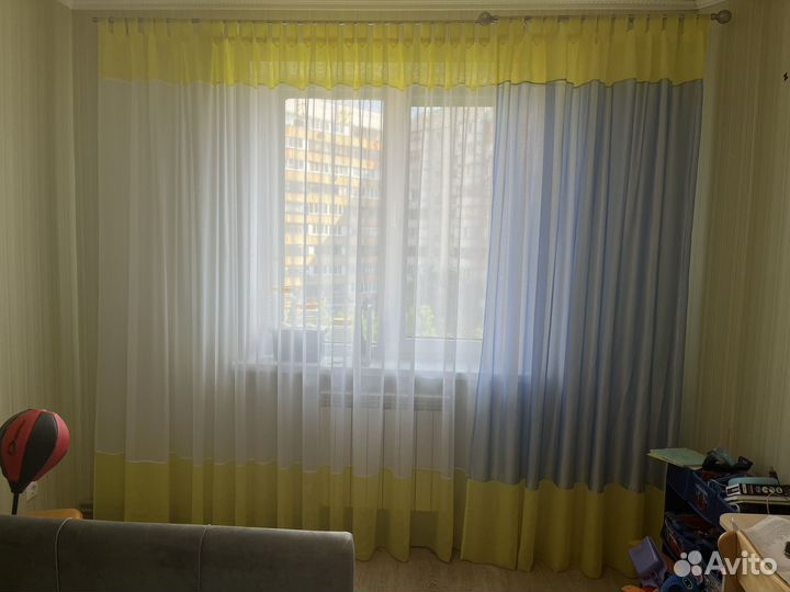 Шторы с карнизом бу