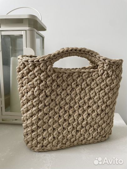 Сумка ручной работы вязаная