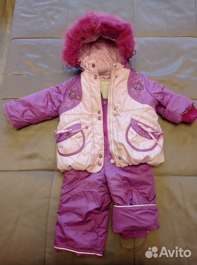 Костюм зимний для девочки 74 р-р