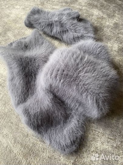 Шапка, снуд, варежки