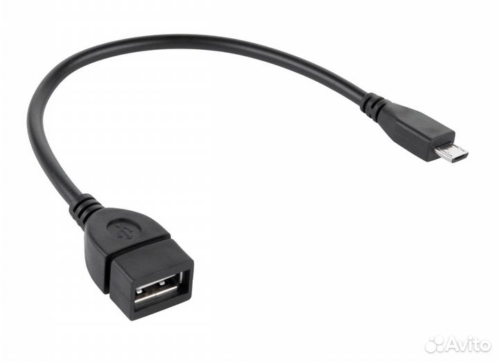 Провод USB гн - шт микро USB 20 см OTG