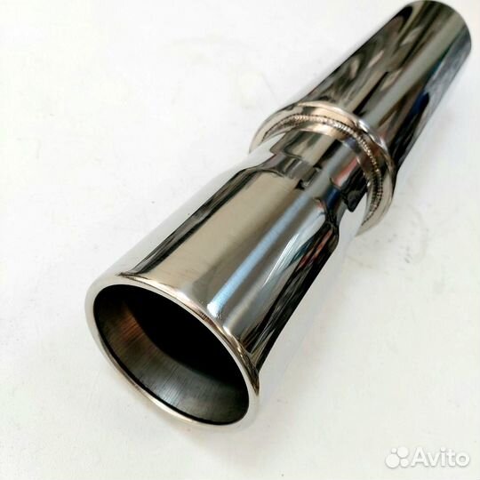 Глушитель банка бочка прямоток универсальный