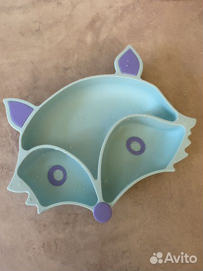 Детские тарелки на присоске (2шт) +ниблер (2шт)