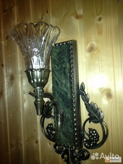 Новые бра из змеевика (в упаковке)