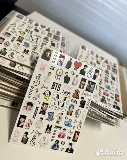 Печать слайдеров наклейки для маникюра и педикюра