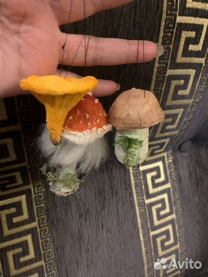 Набор 3 шт. Ватные елочные игрушки