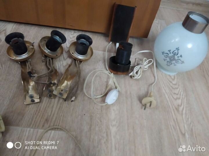 Детали от люстры и бра из СССР