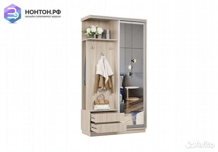 Прихожая-купе Анха мини ясень шимо светлый