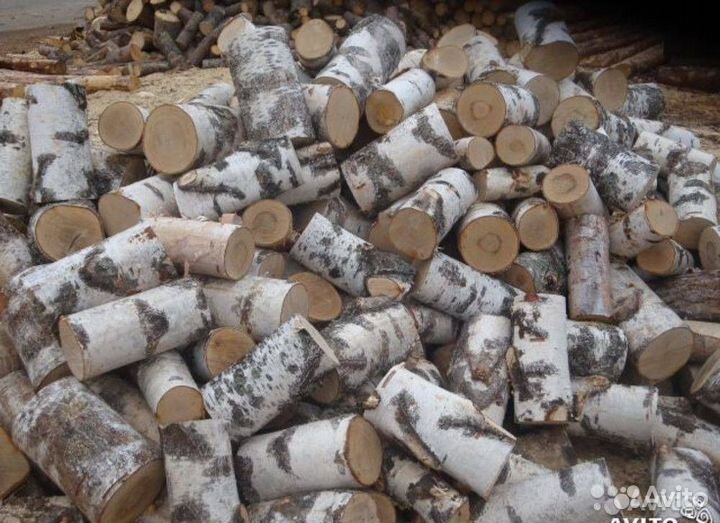 Дрова березовые колотые, чураком