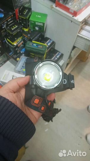 Налобный светодиодный фонарик