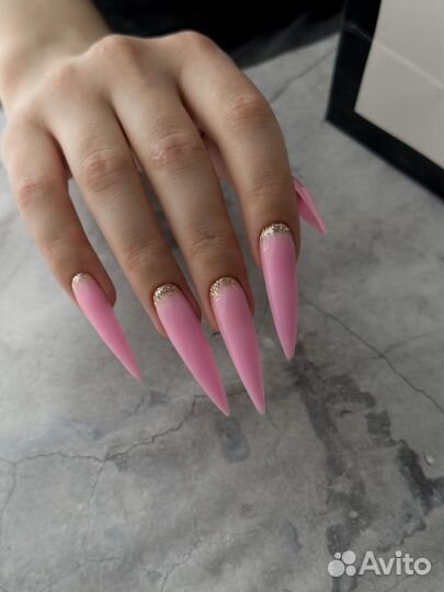 Маникюр наращивание ногтей