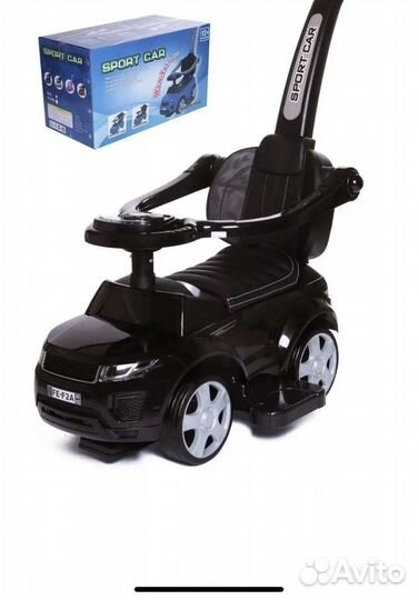 Детская машинка каталка с ручкой