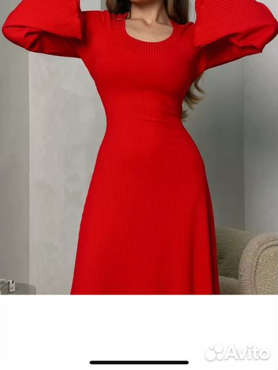 Вечернее платье красное 42